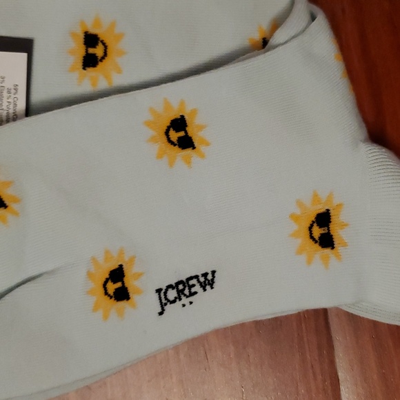 NWT & in packaging.  J. Crew  socks. With yellow sun. - Picture 4 of 5
